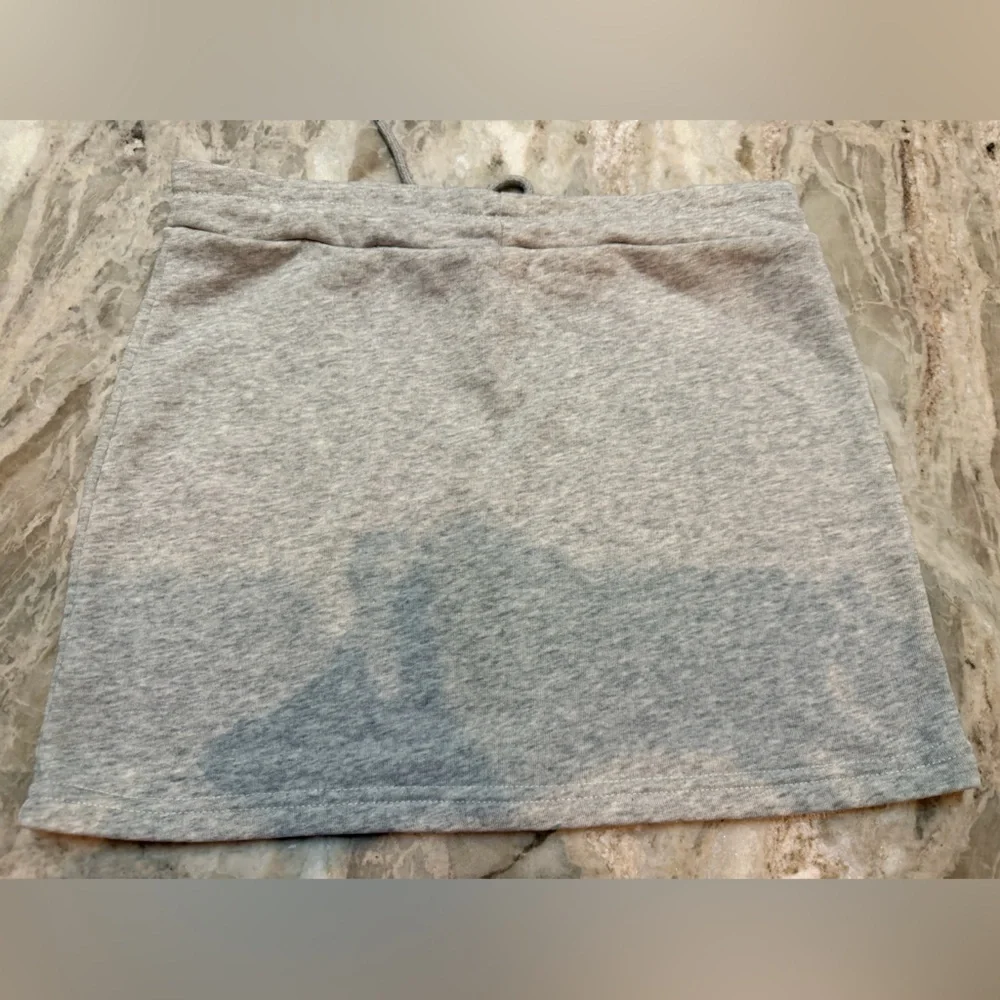 Dazy Gray Mini Skirt XL kids Drawstring Casual Lounge Stretch